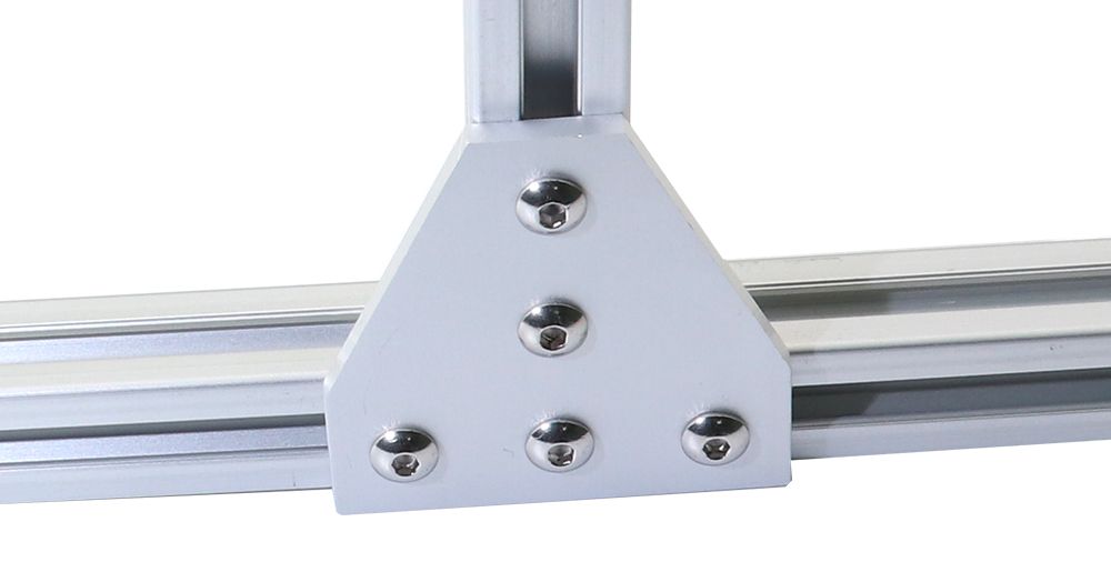 Hoekverbinder buitenkant T-type aluminium voor aluminium profiel 2020 voorbeeld